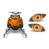 AMR Racing Snowmobile Headlight Eye Graphics Decal Cover Compatible with