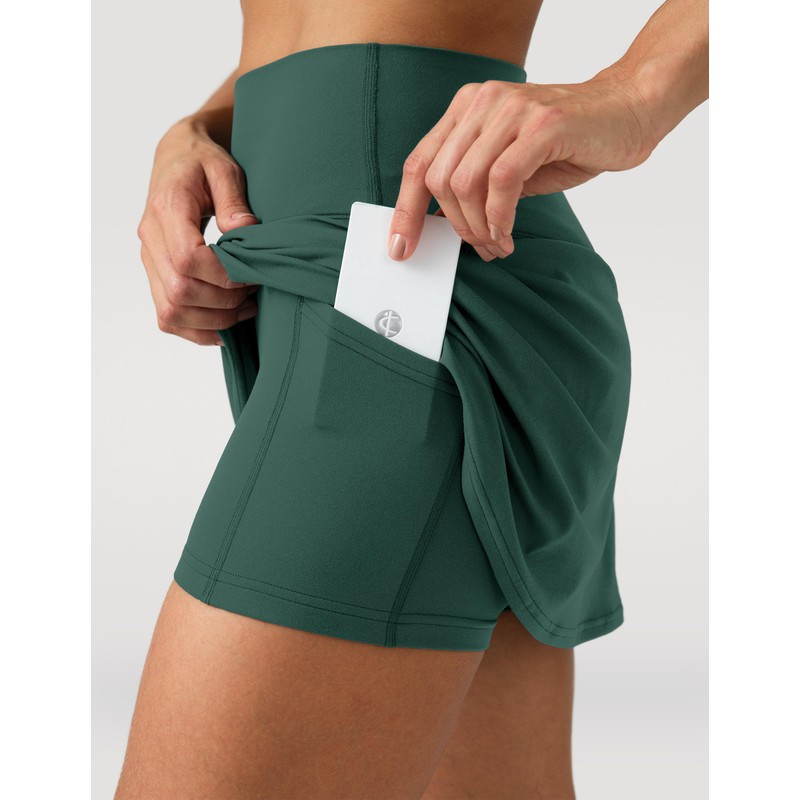 Colorfulkoala Dreamlux Women's High Waist Tennis Skort Athletic Golf Skirts