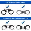 Gun&Flower Handcuff Case Fit ASP Cuffs Hinged / Chain /Law