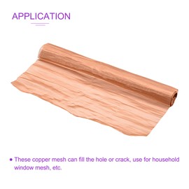 DMiotech 1 Pack Copper Screen Mesh Filtration Cloth, 40x12inch 200 Mesh for Household Window Door