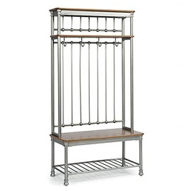 homestyles Hall Tree, 36.75Lx17.75Dx70H, Brown