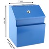Suggestion Box with Lock and keys, Metal Wall Mounted Ballot
