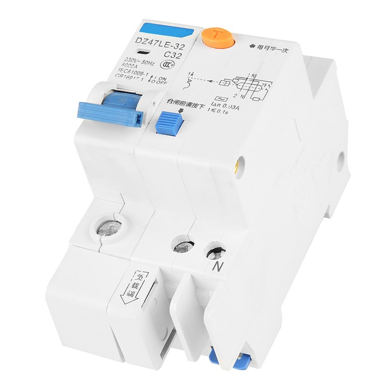 DZ47LE-32 1p N, 30mA 230V Salvavita 32a C32 FI Circuit