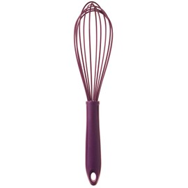 Kochblume Schneebesen L | Premium-Silikon & BPA frei| Hitzebeständig | Spülmaschinenfest | 27cm | Farbe: lila