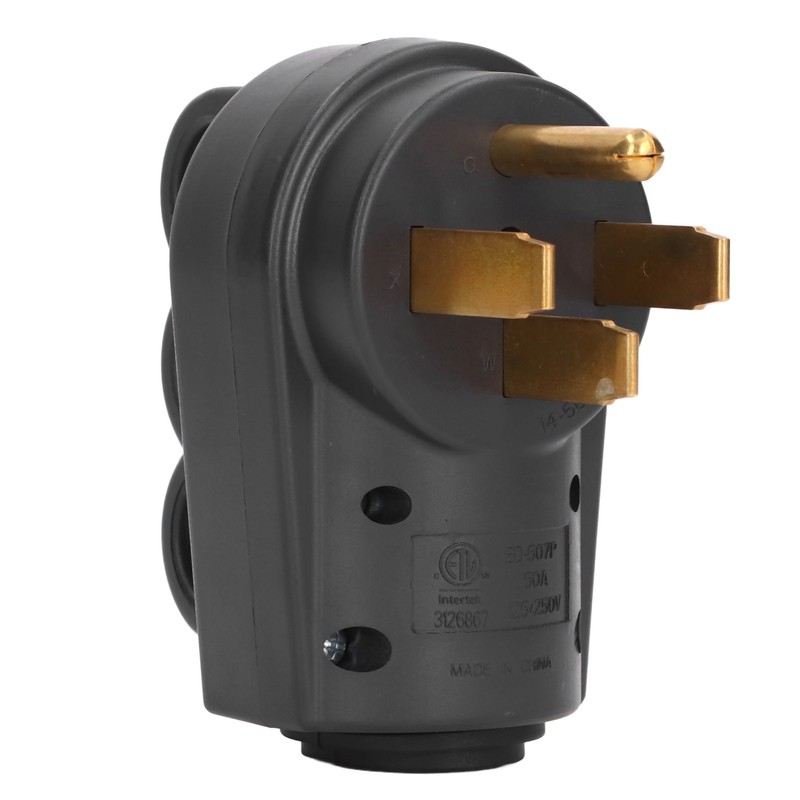 50A RV Plug Male NEMA 14‑50P 125/ Heavy Duty Replacement