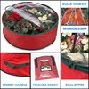 Ram® Premium Luxury Red Christmas Xmas Wreath Storage Bag Decoration