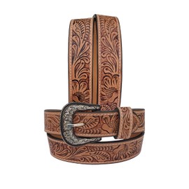 Affilare Kids Or Young Adults Western Belt Tooled Hand Finished Genuine Leather Belt For Girls and Boys 40IS005-26