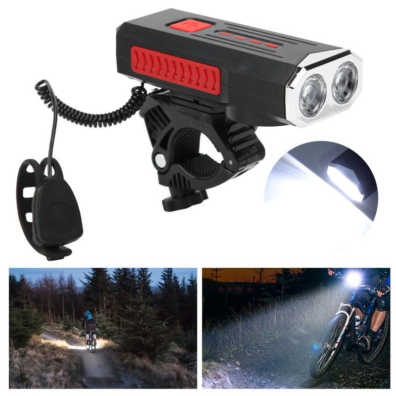 Ultra Bright Bicycle Front Light Set Bike USB Rechargeable Waterproof