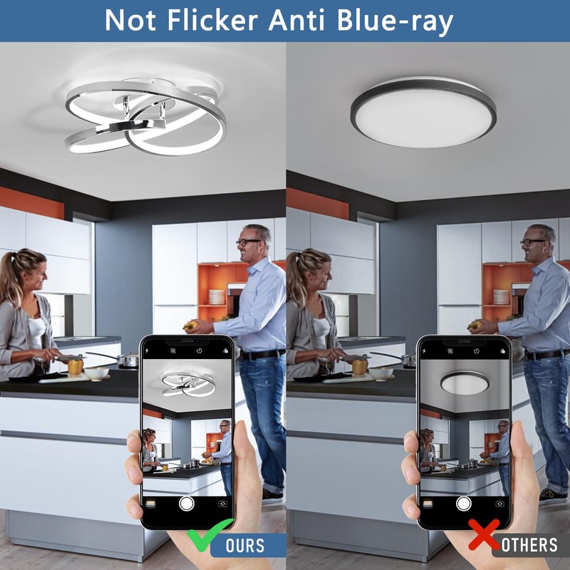 Vloitgol LED Ceiling Light Fixtures,36W Flush Mount Modern LED Ceiling