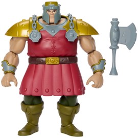 Masters of The Universe Origins Figura de acción Deluxe Ram Man 200X Colección de Dibujos Animados, 14 cm héroe golpeador Humano de la televisión de 1980, diseño detallado