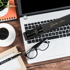 Tenare Thank You Gifts Inspirational Ballpoint Pen with Gift Boxes Motivation Pens with Saying Thank You Gift for Teachers Colleagues Employees Nurse Doctor (Black)