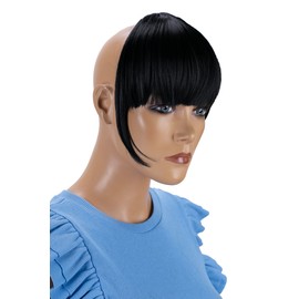 Prettyshop Clip-In Extension Side Fringe Hair Piece, Natural Hair Insert, Various Colours