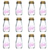 Kate Aspen 12 Piece Vintage Milk Favor Jar, DIY Baby