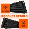 CarPartsDepot Front Lower Active Grille Shutter w/Motor Compatible With 2017-2019