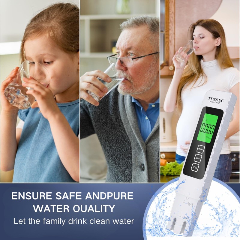 2025 NEW TDS Meter Digital Water Tester, 4 in 1