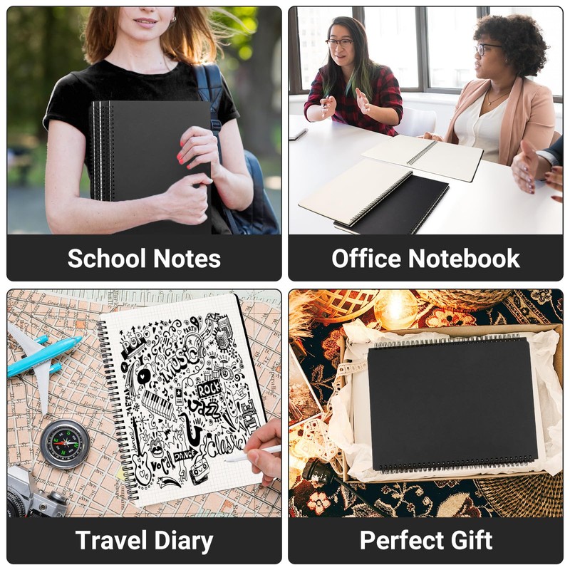 EUSOAR Graphing Notebook, Large A4 6Packs 8.5"x11" 120 Pages Graph