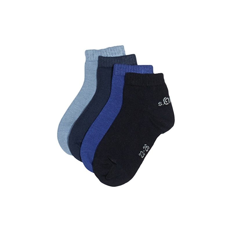 s.Oliver S21008 Boys' Trainer Socks Pack of 4 -
