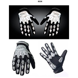 Reflective Renden Qepae Cycling Gloves Sports Gel Gloves Grey, X-Large