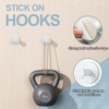 SAYAYO Adhesive Hooks for Hanging Coat, Hat, Robe, Brushes, Stick
