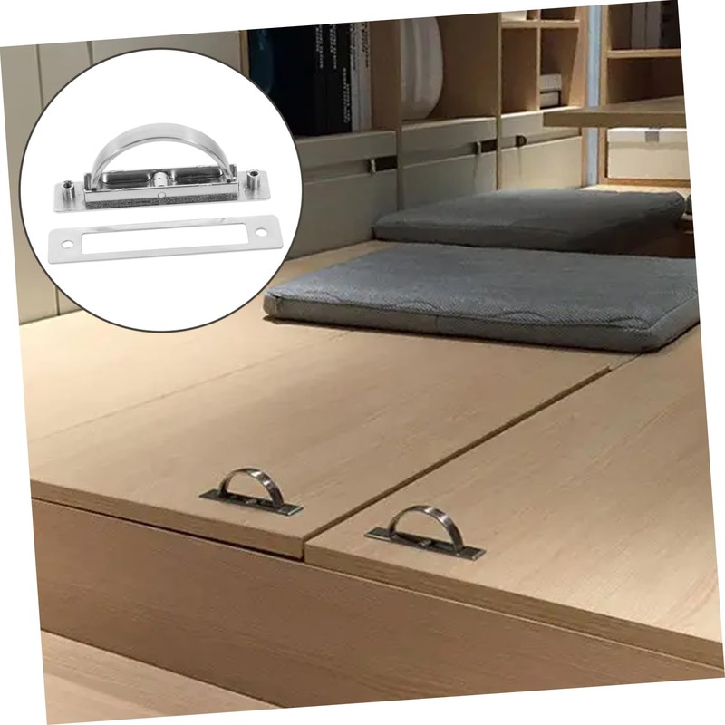 Operitacx Invisible Cabinet Handle Metal Pull Handle for Wardrobe Space