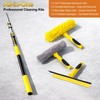 24FT High Reach Window Squeegee with Extension Pole, 2-1 Window