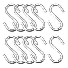 sourcing map S Hooks 2.28" Long Stainless Steel Hanger for Hanging Objects in Kitchen, Garden, Bathroom, Garage 16Pcs