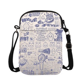 Kpop Cross Body Bag Kpop Lover Gift Concert Messenger Bag K-pop Shoulder Bag Kpop Team Carry On Bag (Kpop Cross Body)