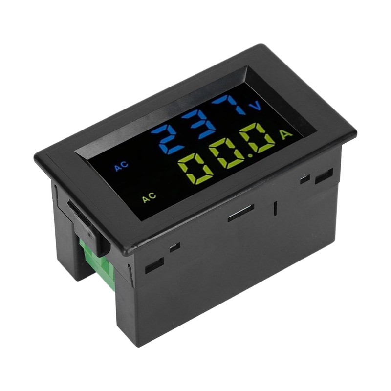 Digital Display Voltmeter Accurate White Black Measuring Current Machine EquipmentDouble