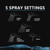 Thrifco 4809027 5 Pattern Multi-Function Massage Wall Mount Handheld Shower