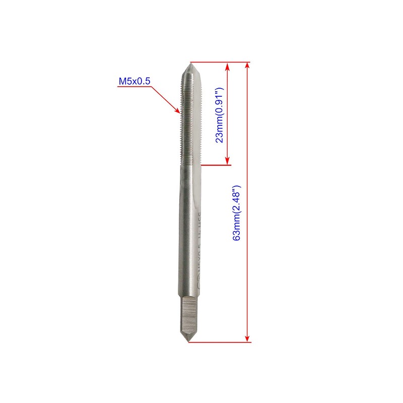 Aopin M5 x 0.5 Taper Hand Tap HSS Metric High