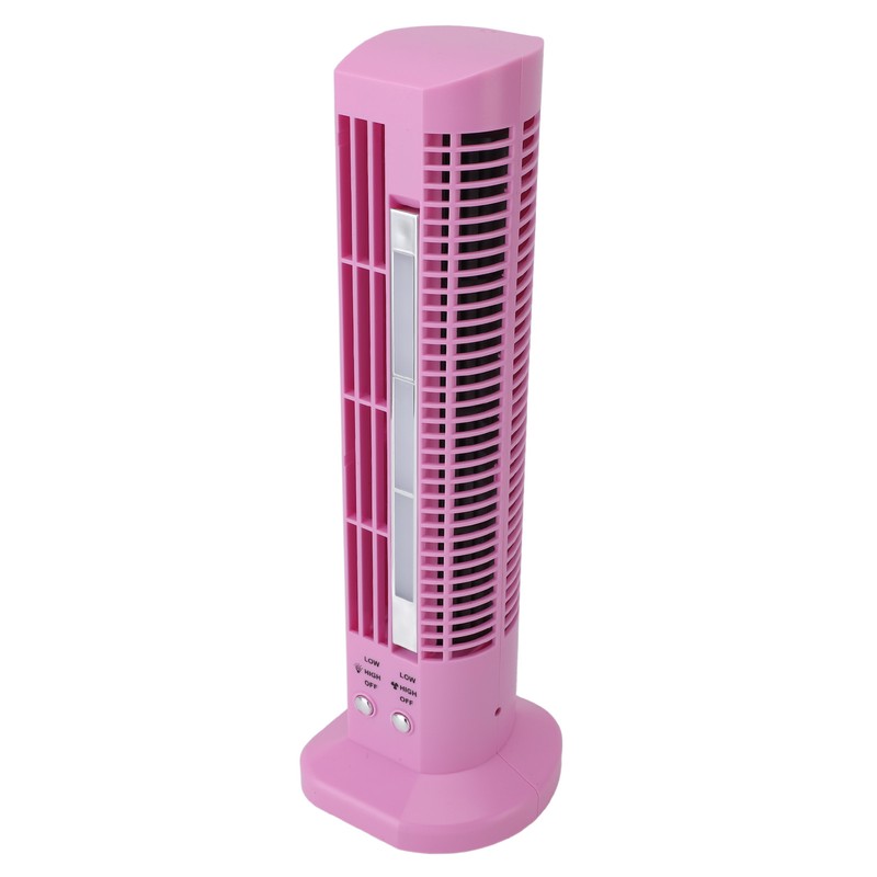 Mini Desktop Tower Fan Bladeless Portable Fan with Light for