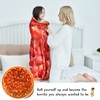 CASOFU Tortilla Throw Blanket, Salami Blanket, Giant Pizza Throw Blanket,