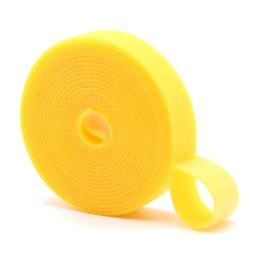 3 m Velcro Fastening Tape Cable Ties for Cable Management, 2 cm Wide, Yellow