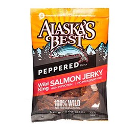 Alaska Best Jerky Salmon Pepper Pouch Packet 3 Ounce