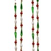 9-Foot Gold, Red, Green and White Round Bead with Water