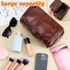 6 Pcs Groomsmen Gift Groomsmen Toiletry Bags Set Leather Toiletry