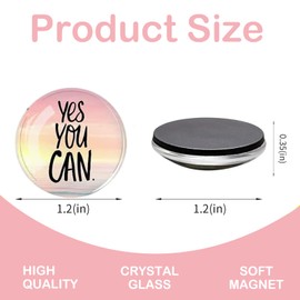 Pack of 12 Fridge Magnets, Round 3D Fridge Magnets, Children, Inspirational Magnets, Mini Fridge Accessories, Suitable for Chills, Offices, Flats, Cupboards, Whiteboards etc