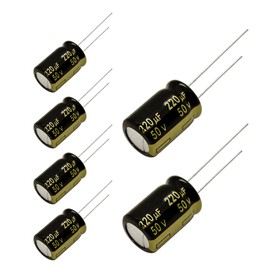 Replacement for 6 pcs Panasonic FM Series Capacitors 50V 220uf Low ESR Impedance 105°C