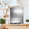 Pelopy 24 by 36 Inch Reversible Stainless Steel Backsplash Metal