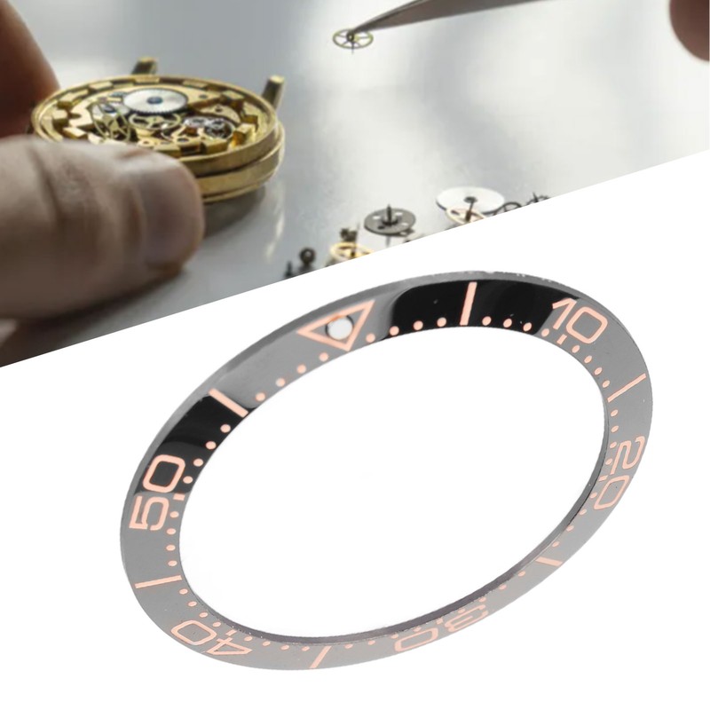 Ceramic Watch Bezel Ring Professional 38mm Watch Bezel Insert Replacement