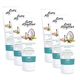 Curl Rhythm Leave-in Conditioner Treatment - Leave-in Conditioner for Curly Hair - Hair Moisturizer with Shea, Coconut, and Argan Oil - 6 pc