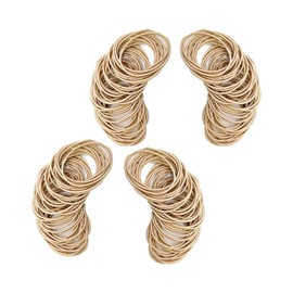 110 PCS Elastic Hair Bands, 2mm No-Metal Hair Ties Ponytail Holders, Gentle Bulk Elastic Hair Ties for Women, Men, Girls, and Kids, Soft Stretch Hair Elastics Bands for All Hair Types and Styles