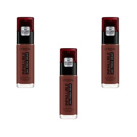L'Oréal Paris Infallible 24h Fresh Wear Liquid Foundation - 385 Cacao, Pack of 3 (3 x 30 ml)