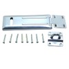 NU-SET Lock | 6" Single Hinged Hasp with Rolled Edges