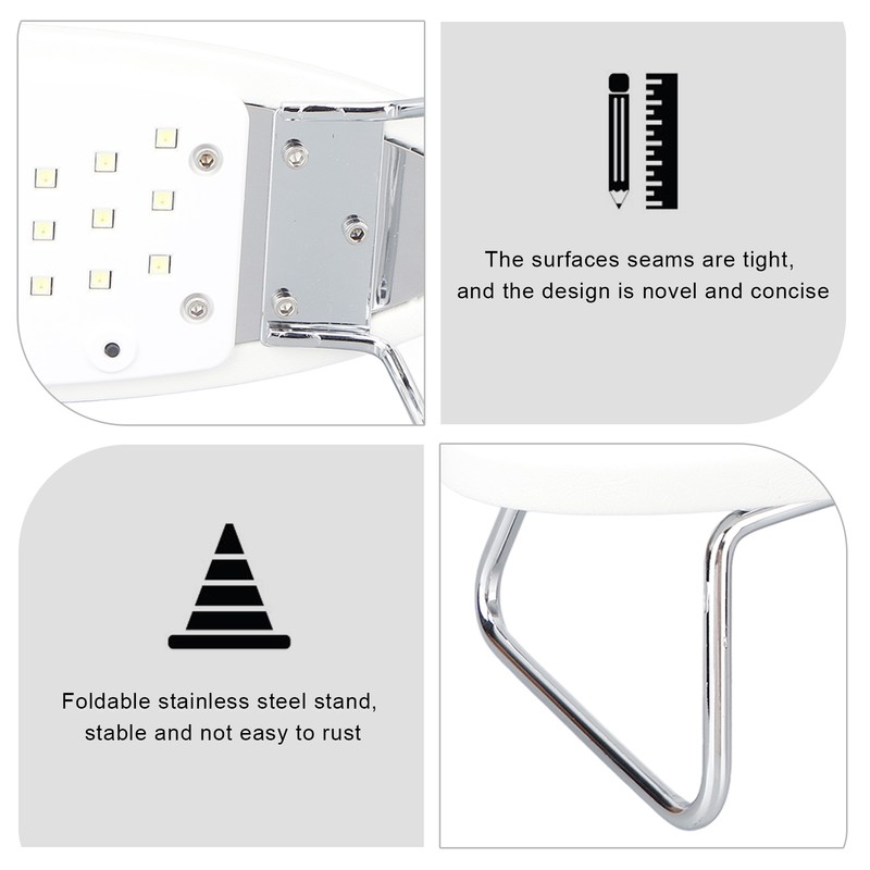 Nail Arm Rest with Lamp 2 in 1 24PCS Lamp