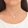 14K Gold Hamsa Hand and White Opal Necklace of Length