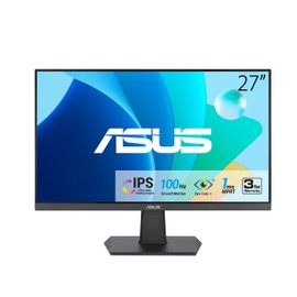 ASUS 27 Inch Monitor - 1080P, IPS, Full HD, Frameless, 100Hz, 1ms, Adaptive-Sync, for Working and Gaming, Low Blue Light, Flicker Free, HDMI, VESA Mountable, Tilt - VA27EHF
