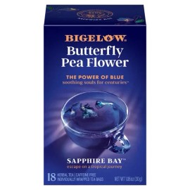 Unbranded Bigelow Butterfly Pea Flower Sapphire Bay, Herbal Tea, Tea Bags, 18 Count....