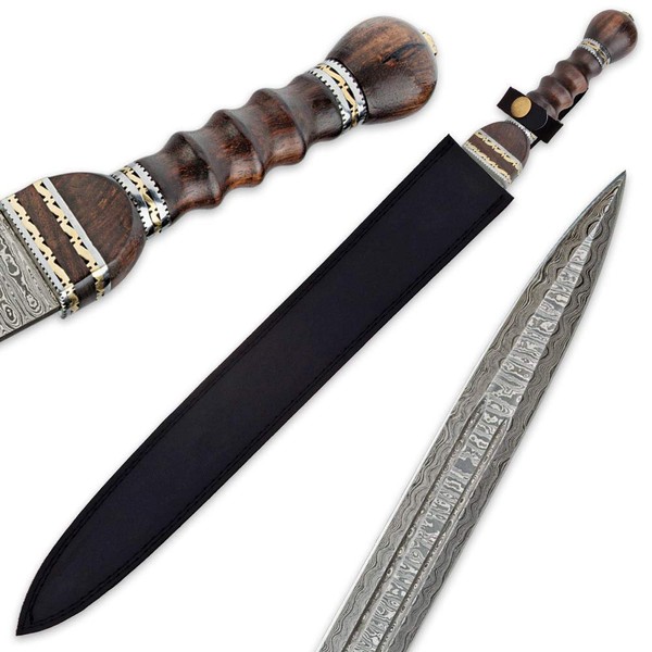 K EXCLUSIVE Historical Damascus Gladiator Sword