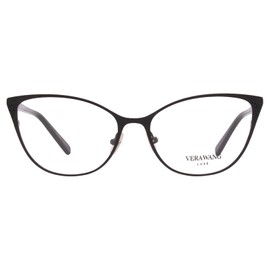 Vera Wang Millie BK Eyeglasses Women's Black Full Rim Cat Eye Optical Frame 52mm